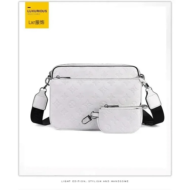 SXBB-European and American retro pattern high-end crossbody bag classic large + small bag image 6
