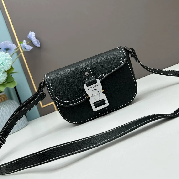 Dior Saddle bag messenger bag series collection. Grained cow leather