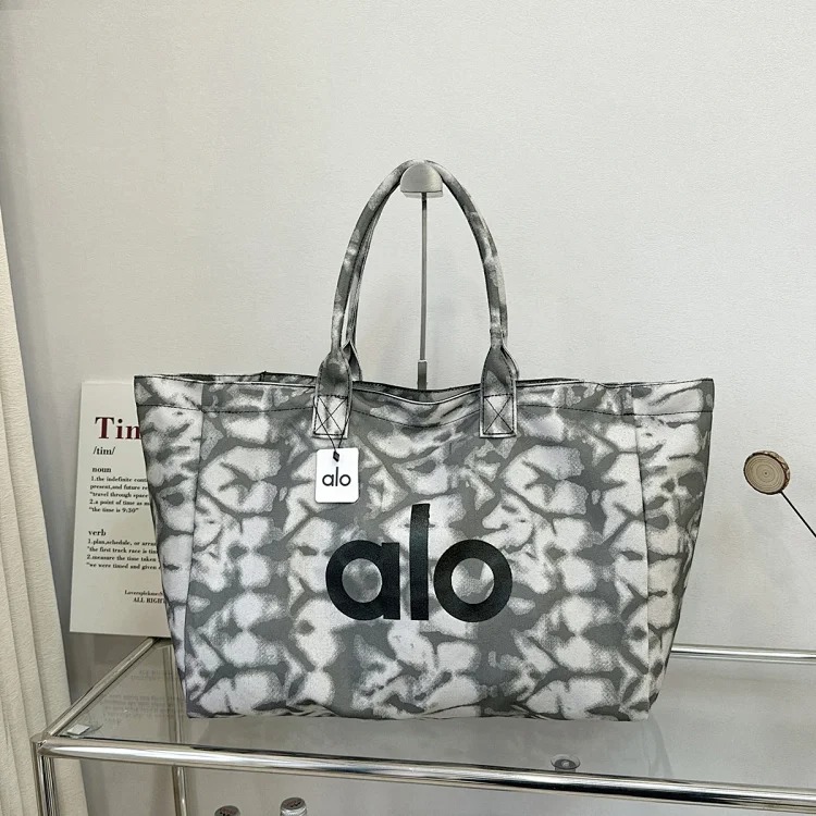 Alo women's bag large capacity tote bag short travel bag shoulder canvas bag handbag ins yoga bag portable
