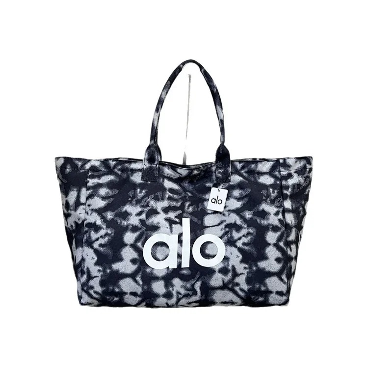 Alo women's bag large capacity tote bag short travel bag shoulder canvas bag handbag ins yoga bag portable