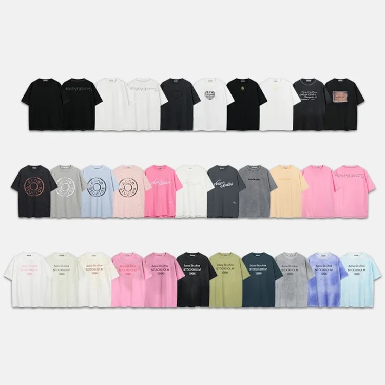 Loose men's and women's short-sleeved couple T-shirts