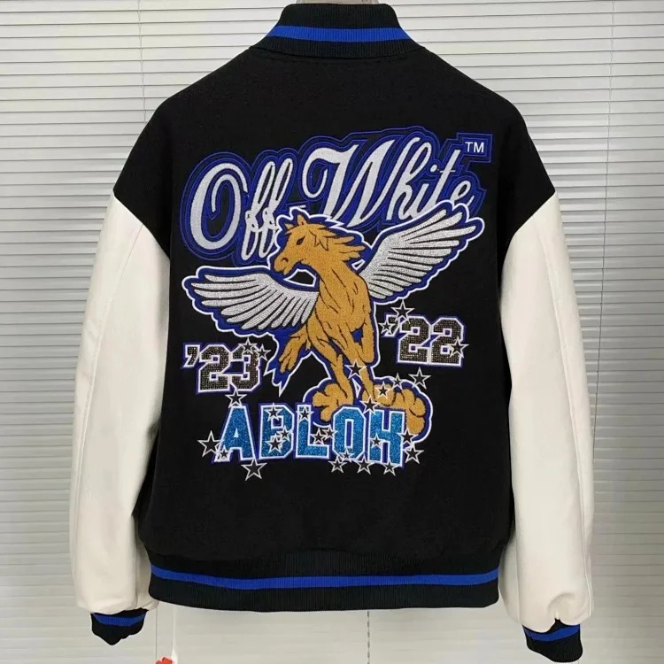 This year's new leather baseball uniform European and American couple's youth street fashion jacket image 5