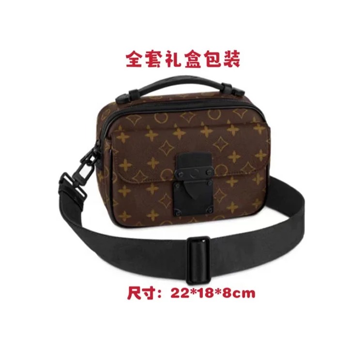 Louis Vuitton New men's crossbody bag Keepall pillow bag large capacity shoulder bag versatile crossbody bag travel bag for men