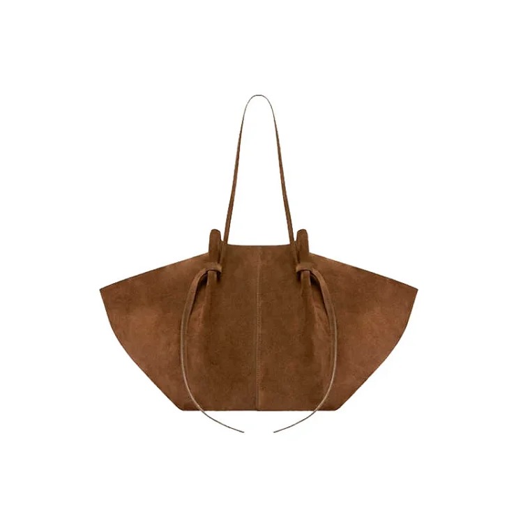 Cross-border handbag women's cross-body autumn and winter frosted leather wings large capacity shoulder bag advanced storage armpit France
