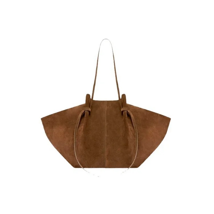 Cross-border handbag women's cross-body autumn and winter frosted leather wings large capacity shoulder bag advanced storage armpit France