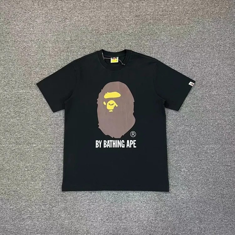 Bape A BATHING APE short-sleeved men's and women's large size loose pullover T-shirt for teenagers