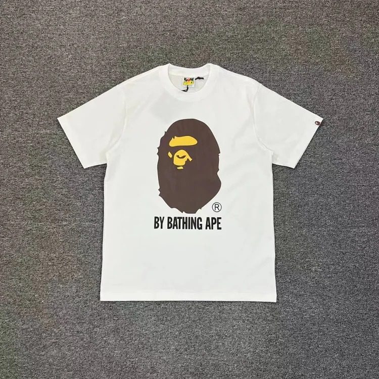 Bape A BATHING APE short-sleeved men's and women's large size loose pullover T-shirt for teenagers