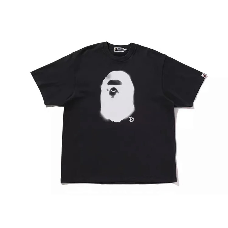 Bape A BATHING APE short-sleeved men's and women's large size loose pullover T-shirt for teenagers