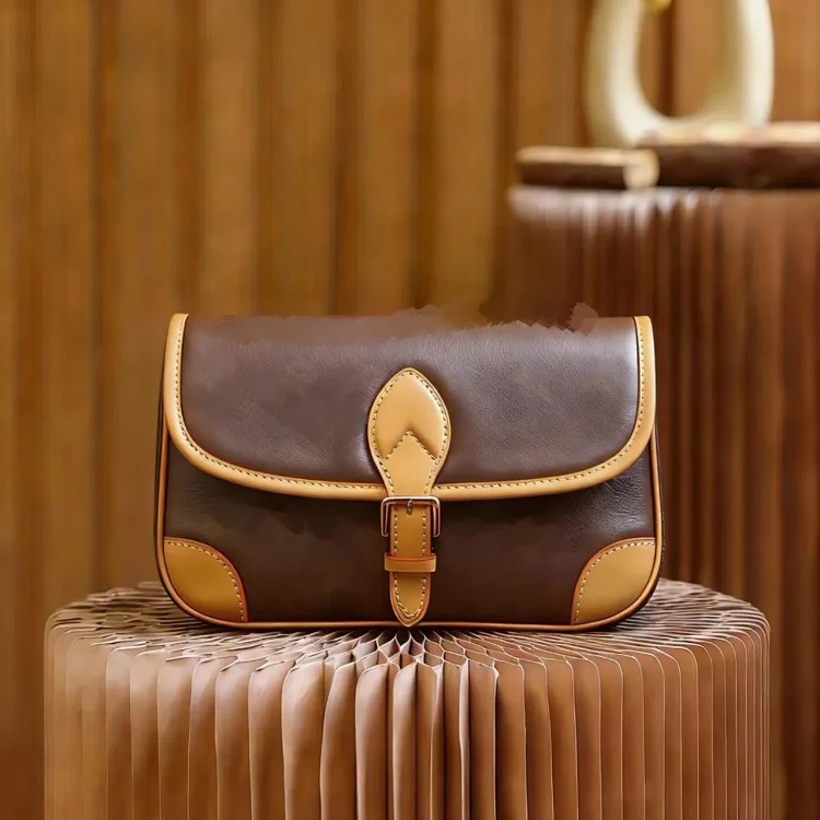 Louis Vuitton Mahu high-quality presbyopic shell bag vegetable-tanned genuine leather women's bag hand-held shoulder crossbody bag second-hand style 2026 new style image 5
