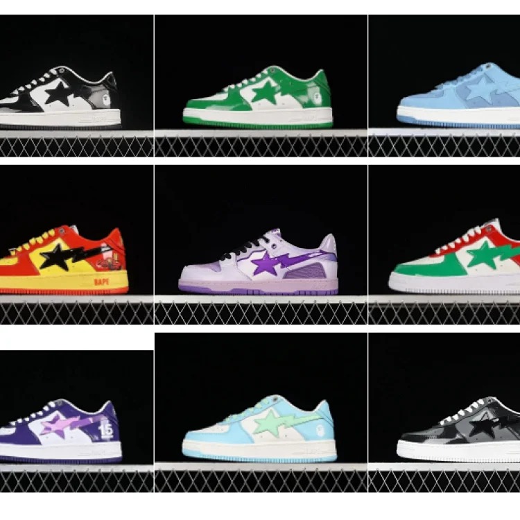 AG5 unisex sneakers patent leather star casual shoes
