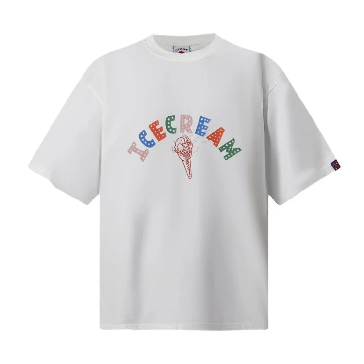 Cross-border beauty trend BBC icecream new printed casual versatile pure cotton short-sleeved T-shirt