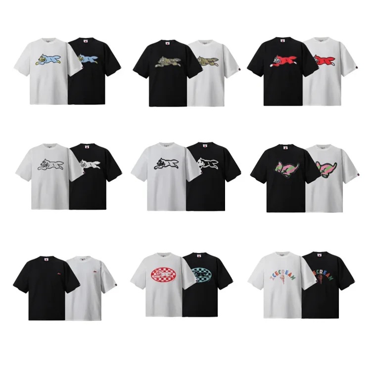 Cross-border beauty trend BBC icecream new printed casual versatile pure cotton short-sleeved T-shirt