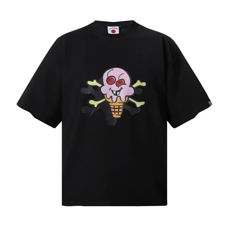 Cross-border beauty trend BBC icecream new printed casual versatile pure cotton short-sleeved T-shirt