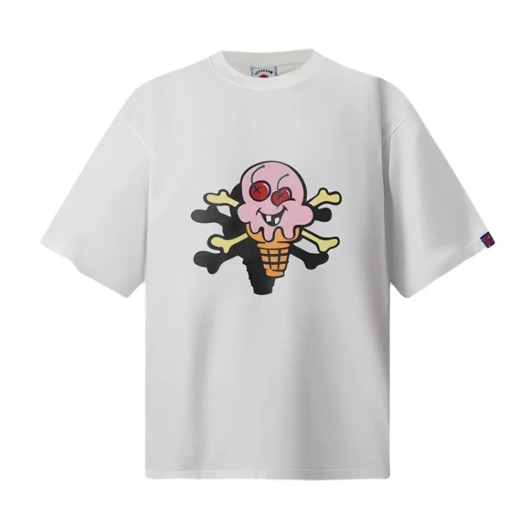Cross-border beauty trend BBC icecream new printed casual versatile pure cotton short-sleeved T-shirt