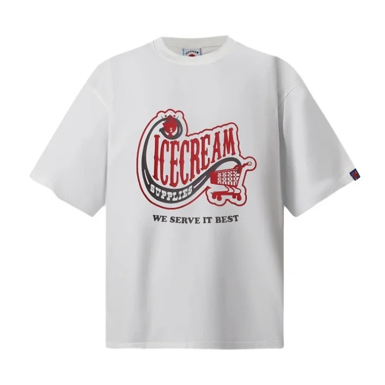 Cross-border beauty trend BBC icecream new printed casual versatile pure cotton short-sleeved T-shirt