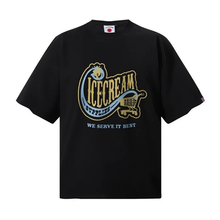Cross-border beauty trend BBC icecream new printed casual versatile pure cotton short-sleeved T-shirt