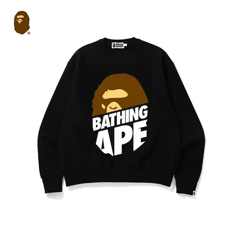 Round neck embroidered pullover sweatshirt