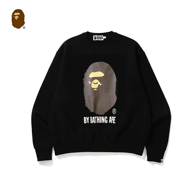 Round neck embroidered pullover sweatshirt