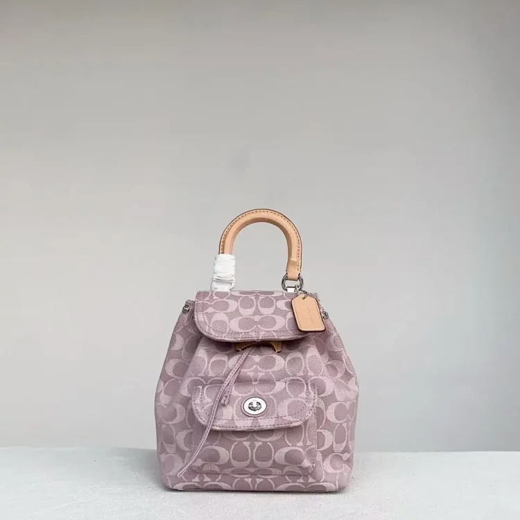Louis Vuitton 2024 Outlet New Chambray Coated Presbyopia School Bag Riya Backpacks 21 Mini Backpack