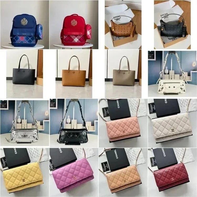 High-end women's bag 2025 new popular French chain Internet celebrity single shoulder crossbody bag small square bag-2596