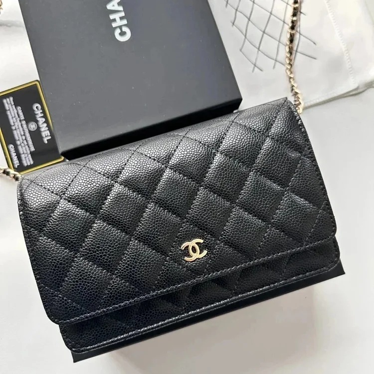 High-end women's bag 2025 new popular French chain Internet celebrity single shoulder crossbody bag small square bag-2596 image 2