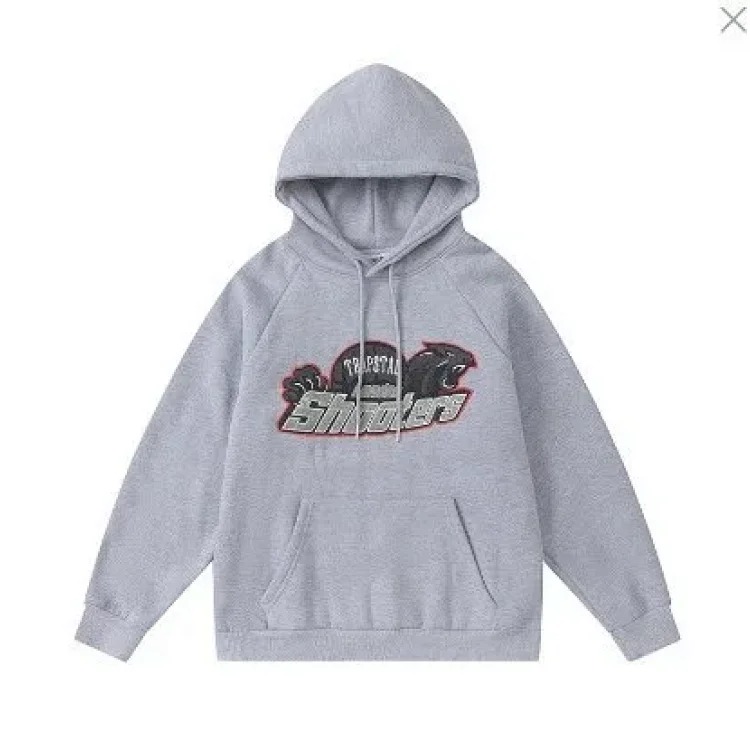 Trapstar embroidered trendy European and American hip-hop style men's hooded down jacket image 3