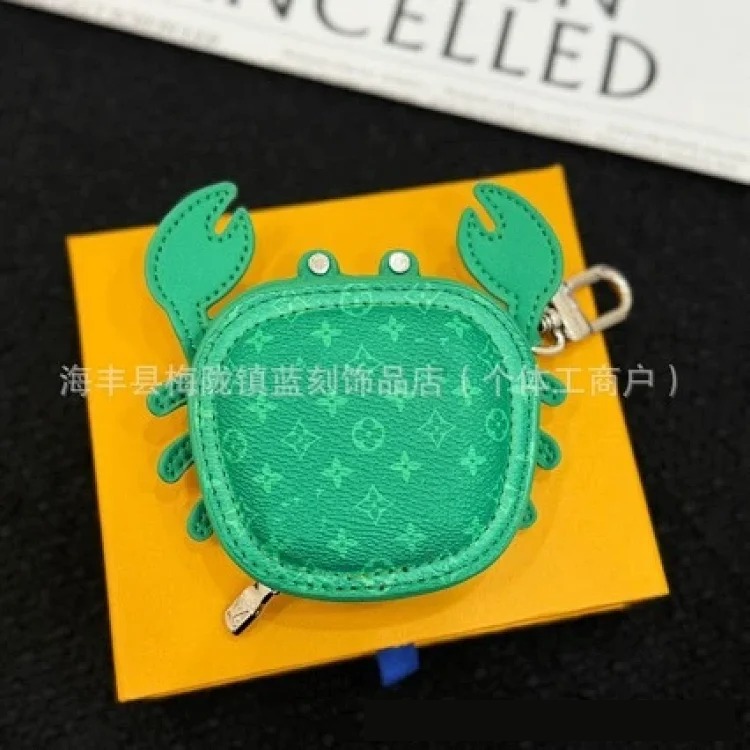 Small crab bag pendant new wireless bluetooth headphone bag keychain lipstick coin purse car pendant