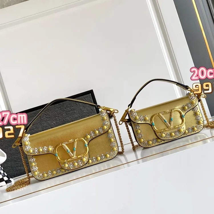 Handmade embroidered beaded handbags 2026 new style genuine leather versatile one-shoulder diagonal handbag women's bag chain fashionable temperament