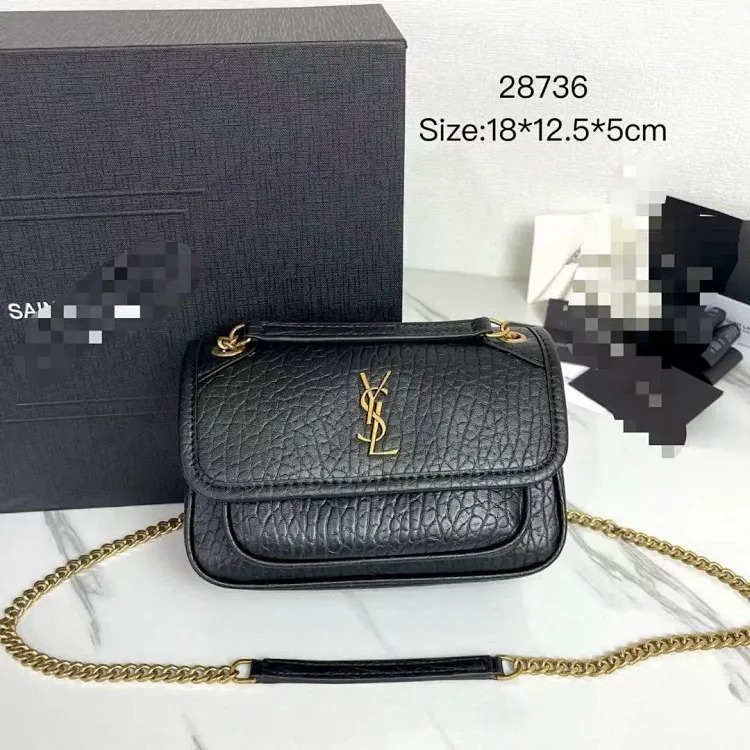 YS genuine leather Yang Shulin bag women's foreign trade single 2025Niki shoulder chain messenger bag crossbody wandering bag