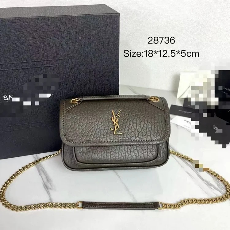 YS genuine leather Yang Shulin bag women's foreign trade single 2025Niki shoulder chain messenger bag crossbody wandering bag