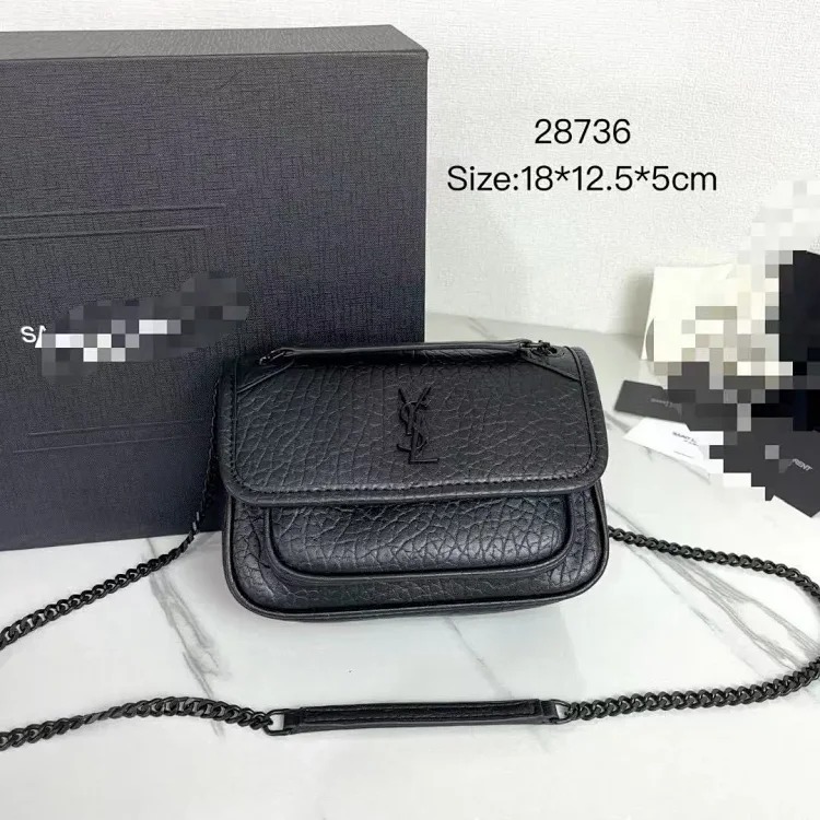 YS genuine leather Yang Shulin bag women's foreign trade single 2025Niki shoulder chain messenger bag crossbody wandering bag