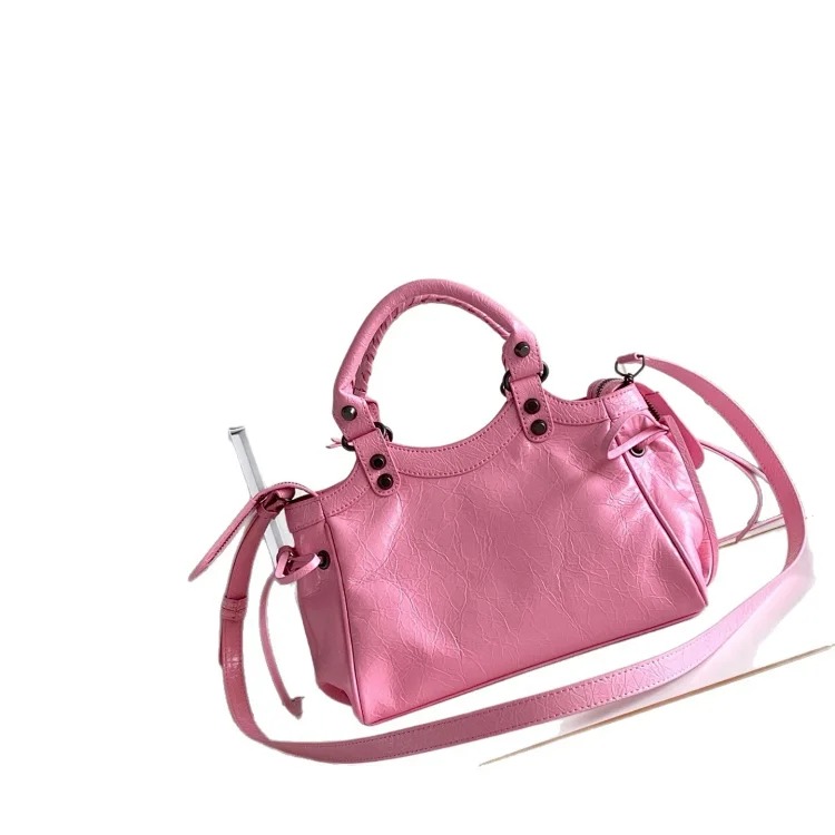 Storico bowling bag retro versatile rivet biker bag sweet cool shoulder crossbody bag women's bag