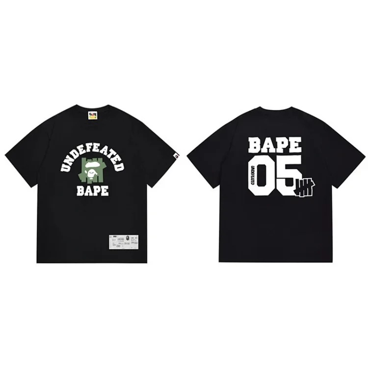 Trendy brand cross-border wholesale supply and foreign trade dropshipping 260g heavyweight BAPE ape head shark short-sleeved T-shirt 25 image 4