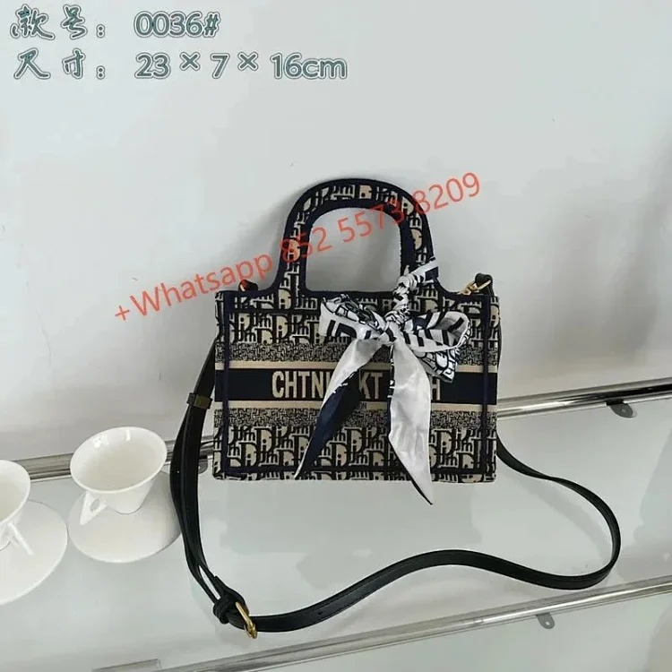 ZMR16-Full printed D small square bag tote bag handbag shoulder crossbody bag image 3