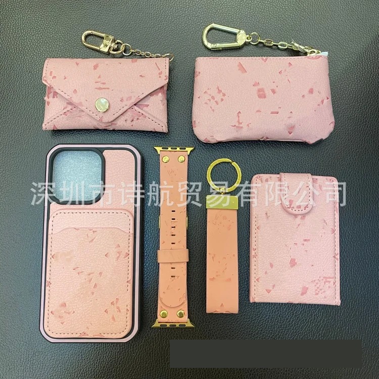 Louis Vuitton Suitable for ihone17promax protective case, presbyopic card, anti-fall, double-sided mobile phone case, exquisite single mobile phone case