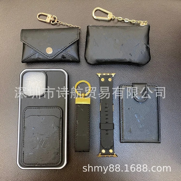 Louis Vuitton Suitable for ihone17promax protective case, presbyopic card, anti-fall, double-sided mobile phone case, exquisite single mobile phone case