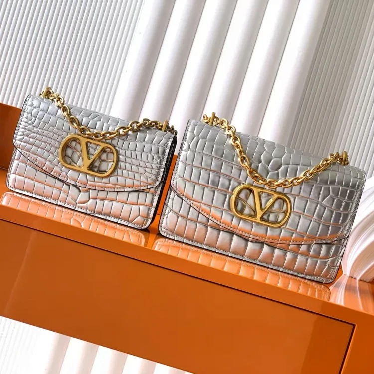 2026 New Stone Pattern Snake Pattern Plain Chain Bag High-end Fashion Single Shoulder Crossbody Bag Handheld Women's Bag Trend image 5