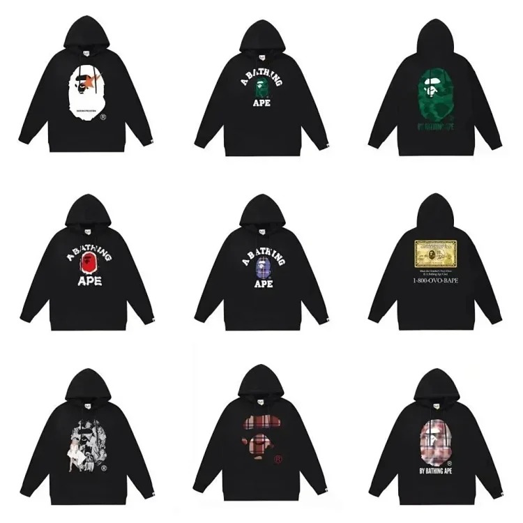 Autumn and winter high street hooded sweatshirt