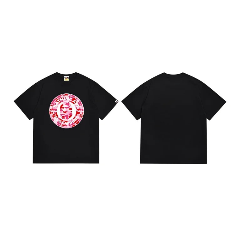 Foreign trade wholesale trendy brand APE ape head pure cotton short-sleeved monkey print male and female couple loose casual T-shirt image 3
