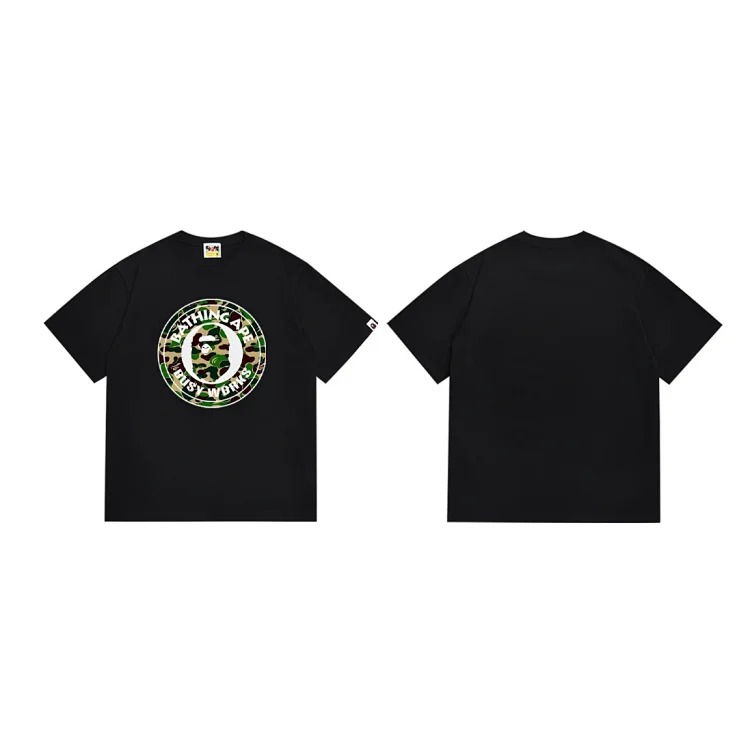 Foreign trade wholesale trendy brand APE ape head pure cotton short-sleeved monkey print male and female couple loose casual T-shirt image 5