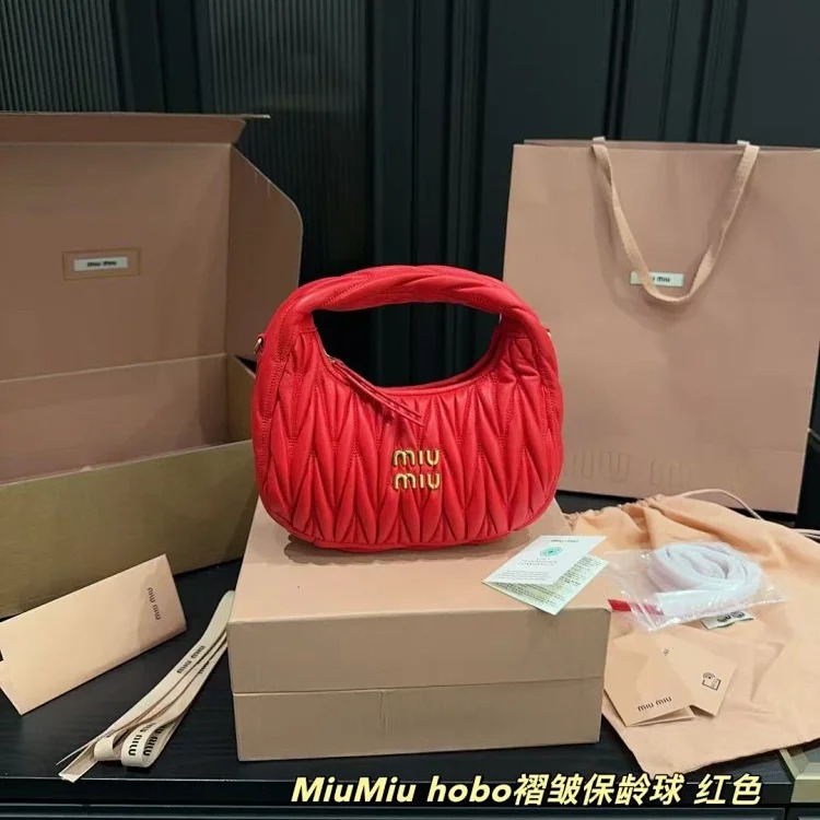 Miu Miu pleated armpit bag