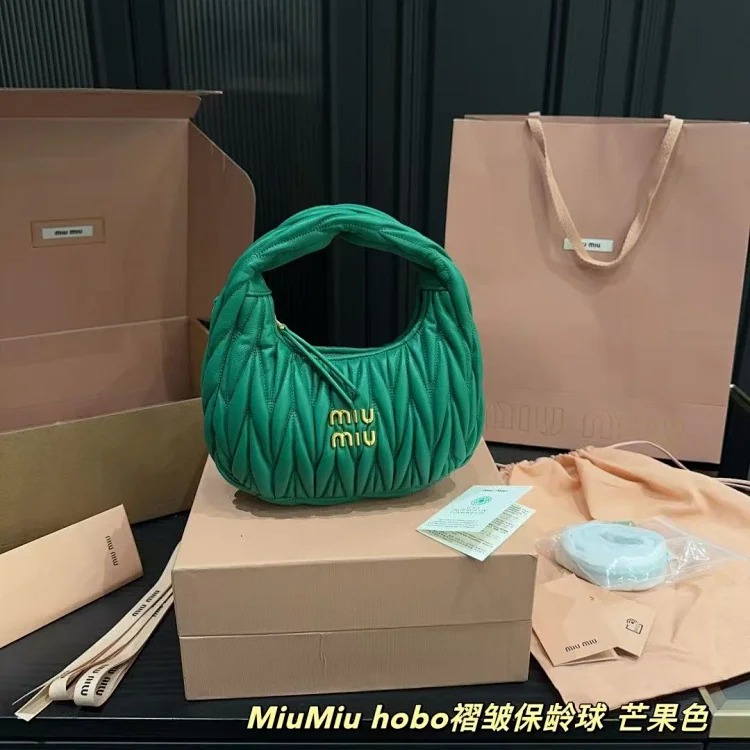 Miu Miu pleated armpit bag