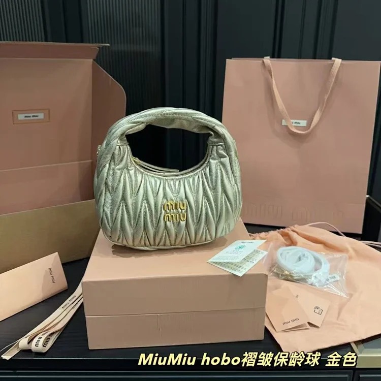 Miu Miu pleated armpit bag