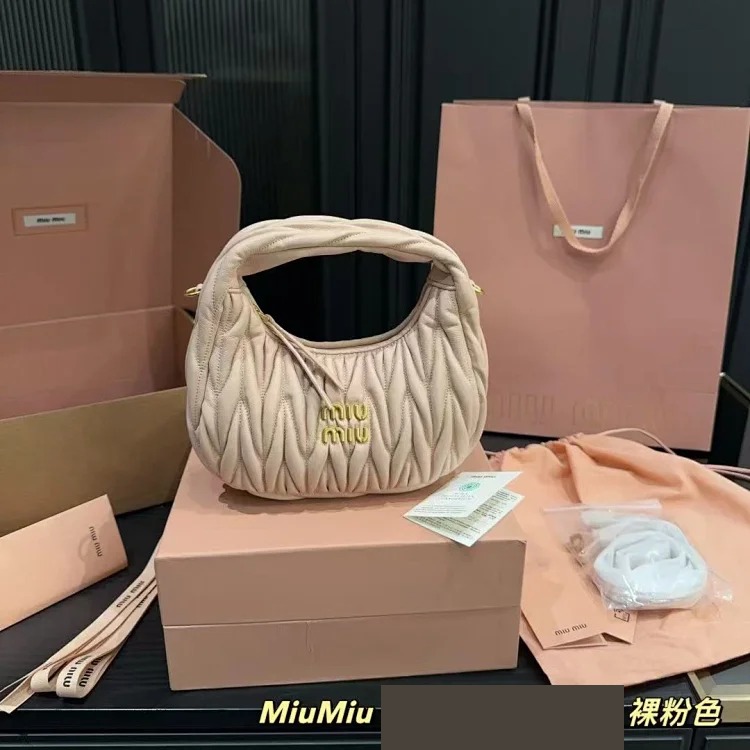 Miu Miu pleated armpit bag