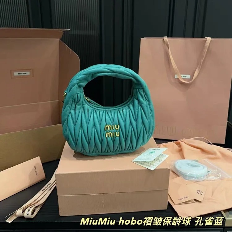 Miu Miu pleated armpit bag