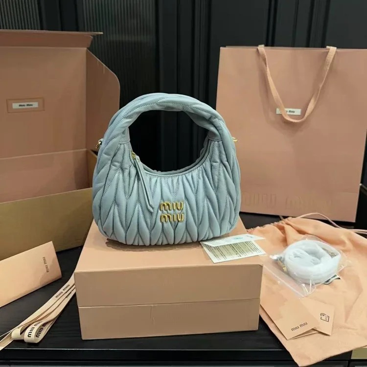 Miu Miu pleated armpit bag