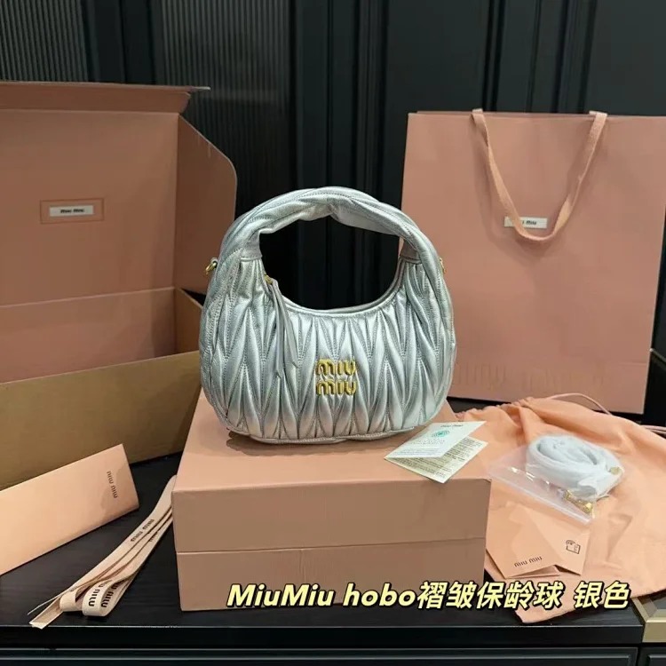 Miu Miu pleated armpit bag
