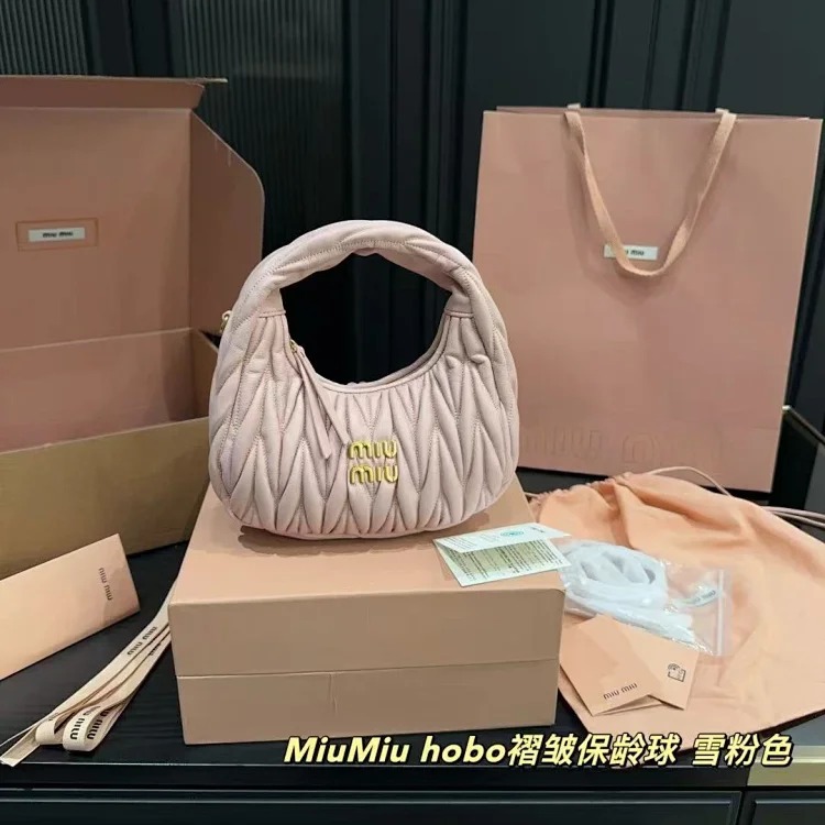 Miu Miu pleated armpit bag