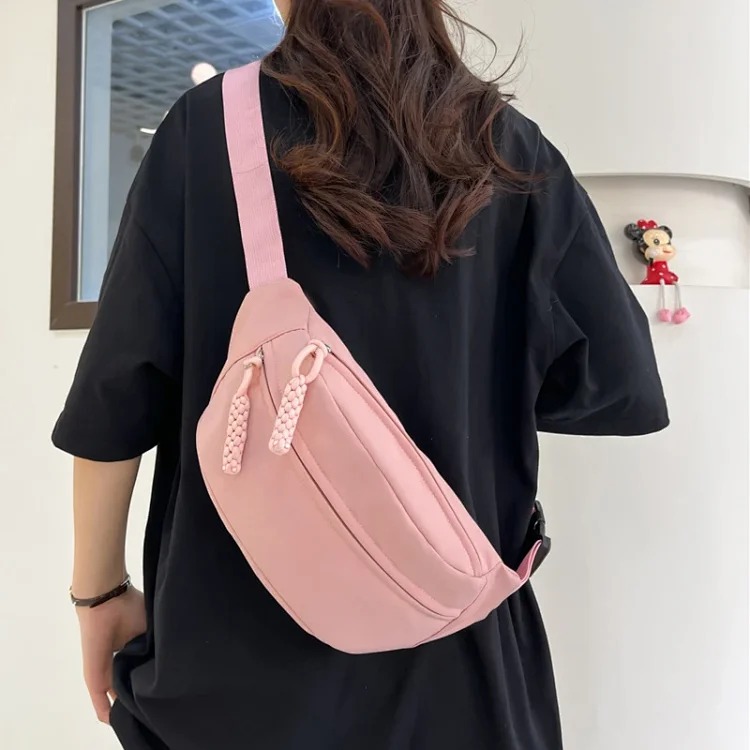 Sports crossbody cycling chest bag for women 2025 new waist bag women's trendy niche shoulder bag men's trendy brand small shoulder bag