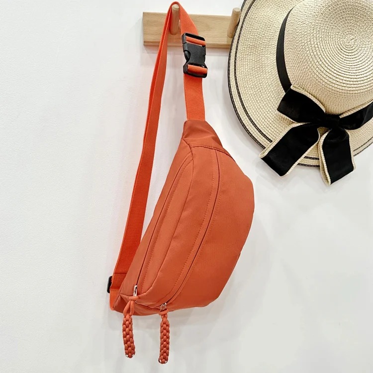 Sports crossbody cycling chest bag for women 2025 new waist bag women's trendy niche shoulder bag men's trendy brand small shoulder bag